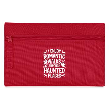 Horror Sayings Romantic Funny Horror Gift - Pencil Case - red - Front