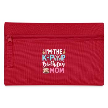 I'm The K-Pop Birthday Mom - Federtasche - Rot - Vorne