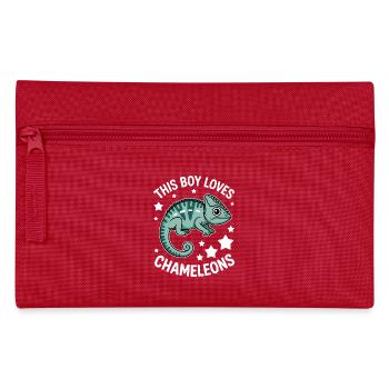 Don des Drôles Caméléons Drôles de Expressions Caméléon - Trousse - rouge - Devant