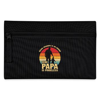 Opa zu sein, Papa zu sein – unbezahlbar - Federtasche - Schwarz - Vorne