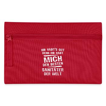 Sanitäter - Federtasche - Rot - Vorne