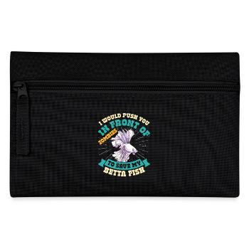 Siamesischer Kampffischbesitzer Aquarium - Federtasche - Schwarz - Vorne