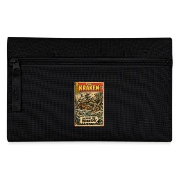 Kraken Sea Monster Vintage Comic - Pencil Case - black - Front