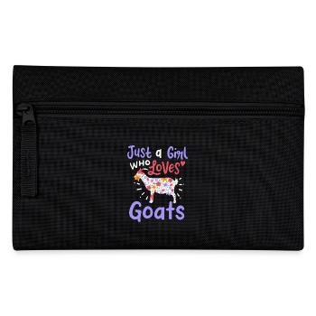 Just a Girl Who Loves Goats - Pencil Case - black - Front