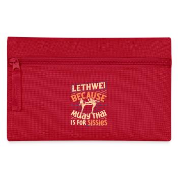  Lethwei Training Myanmar Fighter Burmese Boxing - Pencil Case - red - Front