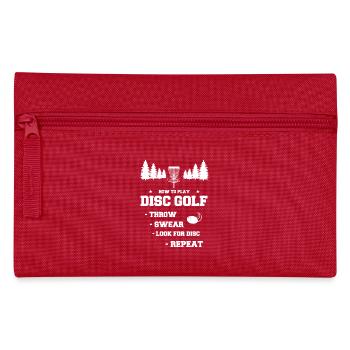 Rituel du disc golf : Throw, Look, Repeat - Trousse - rouge - Devant