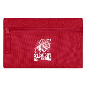 Katze, richtig Netzenergie, Basketball, getigerte Katze, lustig - Federtasche - Rot - Vorne