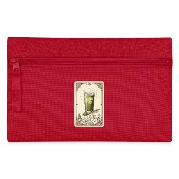 Ruhe in Pulverform | Matcha Vintage - Federtasche - Rot - Vorne