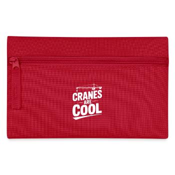 Cranes are Cool - Pencil Case - red - Front