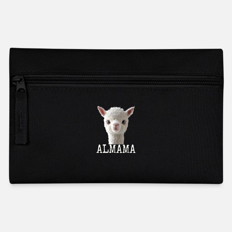 Almama Sød alpaka Mor Mors Dag Llama Mor Mor Mor - Penalhus - sort