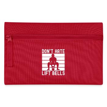 Les accros à la salle détestent les cloches de relève et la calistnie - Trousse - rouge - Devant