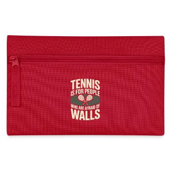 Padel Tennis Is For People Who Are Afraid Of Walls - Pencil Case - red - Front