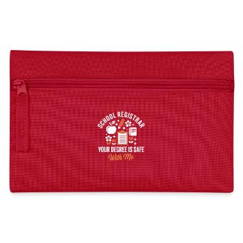 Secrétaire d’école Bureau de l’école Travail scolaire - Trousse - rouge - Devant