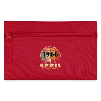 April 1966 - Birthday - Pencil Case - red - Front