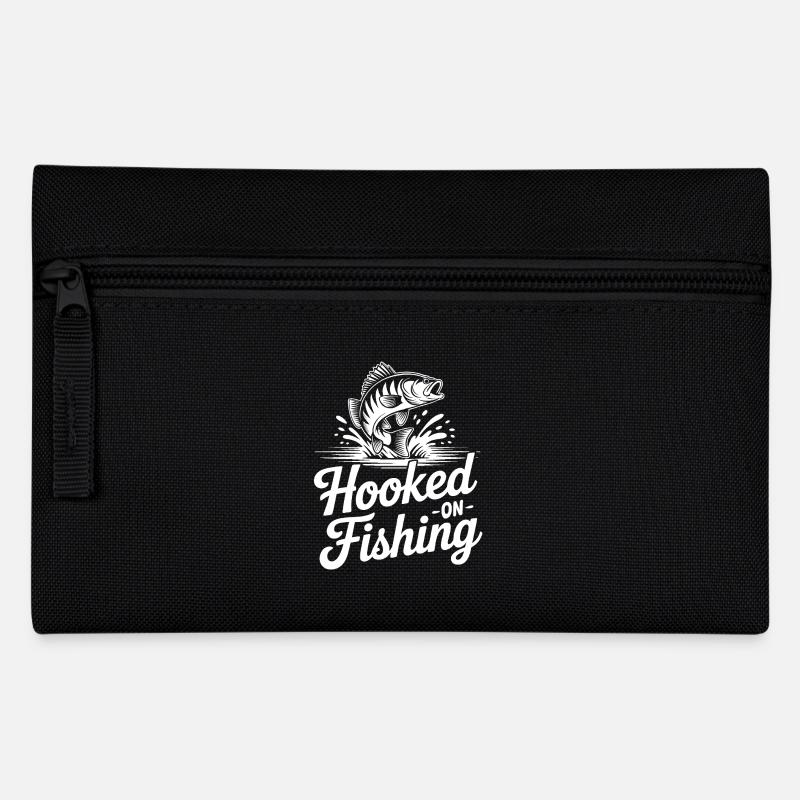 Accroché à la pêche – Motif du poisson - Trousse - noir