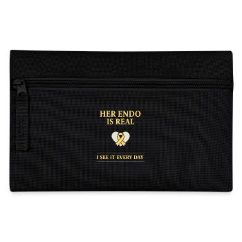 Sensibilisation à l’endométriose Guerrier de l’endo - Trousse - noir - Devant