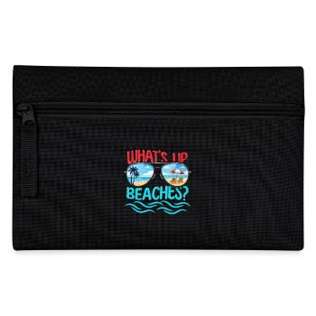 Voyage de vacances en famille sur les plages : croisière - Trousse - noir - Devant