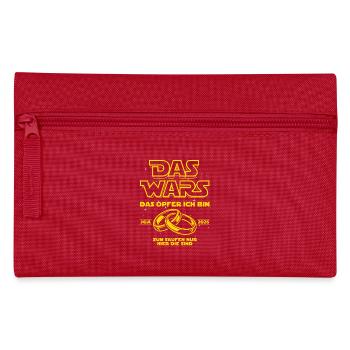 JGA 2026 Das Wars. Das Opfer ich bin - Heiraten - Federtasche - Rot - Vorne