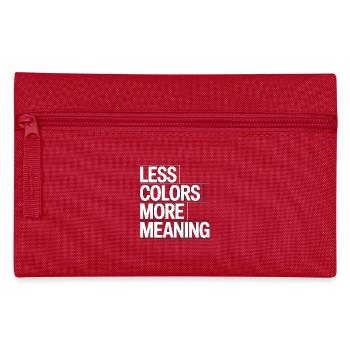 Logo Designer Less Colors More Creative Designer - Pencil Case - red - Front
