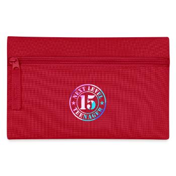 15. Geburtstag Junge Mädchen Teenager Level 15 - Federtasche - Rot - Vorne