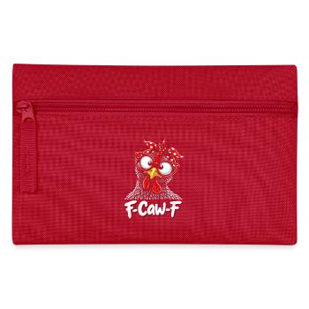 F-Caw-F poulet Humour adulte Coq drôle Fcawf - Trousse - rouge - Devant