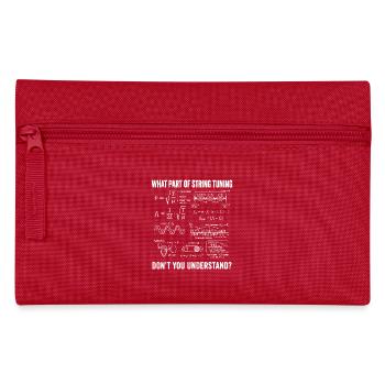 Stringed Instrument Parts for Violin and Viola - Pencil Case - red - Front