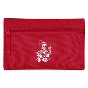 Coffee, coffee drinker, coffee drinker, funny - Pencil Case - red - Front