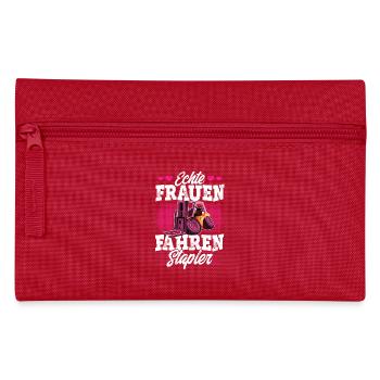 Staplerfahrerin - Federtasche - Rot - Vorne