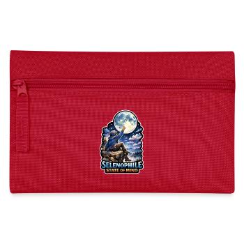 Moon Meditation, Moon Mindfulness, Spiritual - Pencil Case - red - Front