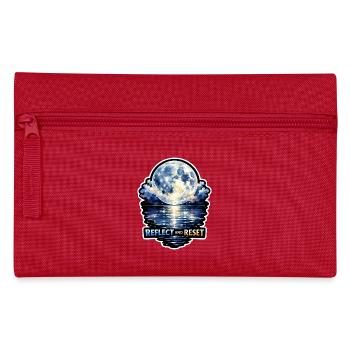 Moon Meditation, Moon Mindfulness, Spiritual - Pencil Case - red - Front