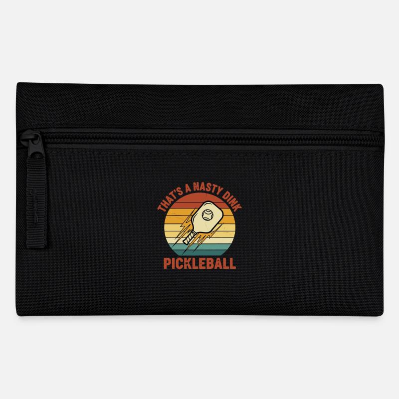 Pickleball, das ist eine fiese Dink-lustige Liebe - Federtasche - Schwarz