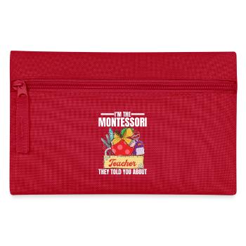 Schullehrer-Mitarbeiter-Methodenausbildung - Federtasche - Rot - Vorne