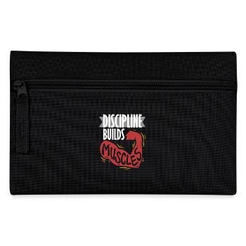 La discipline du coach sportif développe les muscles - Trousse - noir - Devant