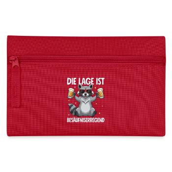 Die Lage Ist Besäufniserregend - Federtasche - Rot - Vorne