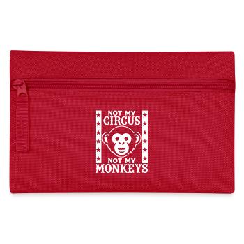 Nicht mein Zirkus, nicht meine Affen - Federtasche - Rot - Vorne