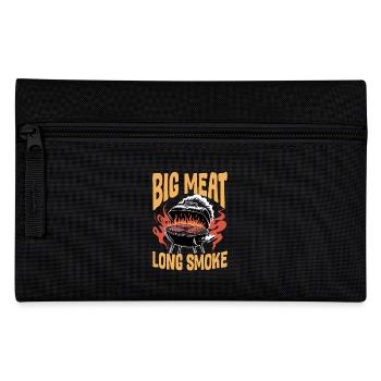 BBQ Grilling Meat Smoking Barbecue - Pencil Case - black - Front