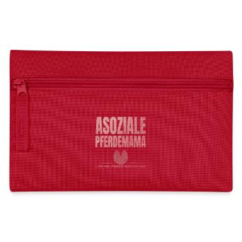 Asoziale Pferdemama Pferdchen - Federtasche - Rot - Vorne