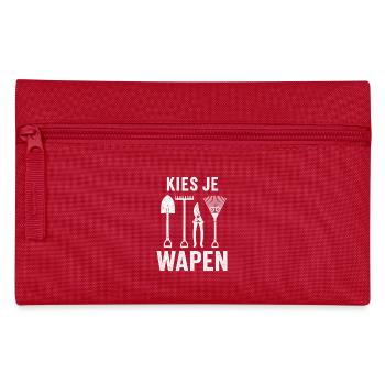 Kies Je Wapen Garten Werkzeug Shirt - Federtasche - Rot - Vorne