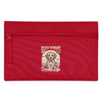 Goldendoodle Dog Breed - Pencil Case - red - Front