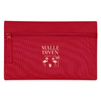 Malle Diven Beach Club Flamingo Mallorca Party  - Federtasche - Rot - Vorne