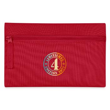 4. Geburtstag Junge Mädchen - Federtasche - Rot - Vorne