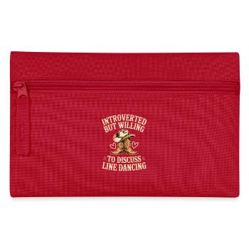 Cadeaux de danse en ligne - Trousse - rouge - Devant