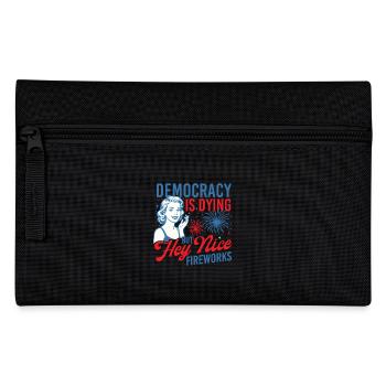 La démocratie qui meurt Un joli feu d’artifice Humour - Trousse - noir - Devant