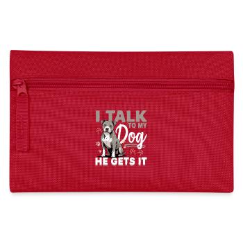 Pitbull Terrier Pittie Dog Breed - Pencil Case - red - Front