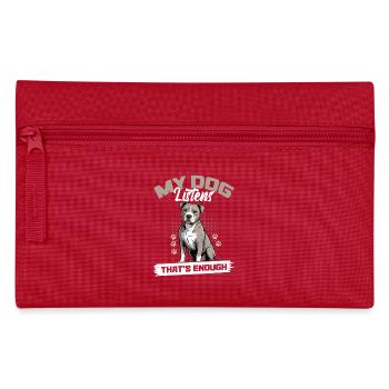Pitbull Terrier Pittie Dog Breed - Pencil Case - red - Front
