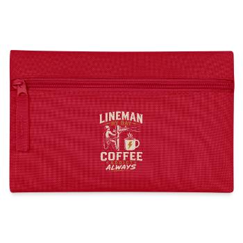 Electricity, Technician, Coffee, Cable, Work - Pencil Case - red - Front