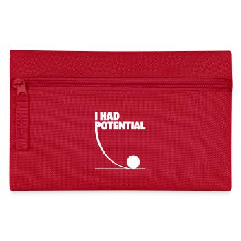I Had Potential: Potenzialgrafik Mathe Gag - Federtasche - Rot - Vorne