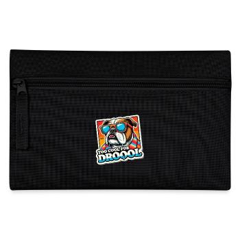 Trop cool pour baver, bouledogue drôle - Trousse - noir - Devant