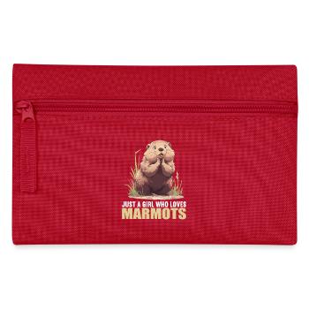 Marmots Groundhog - Pencil Case - red - Front