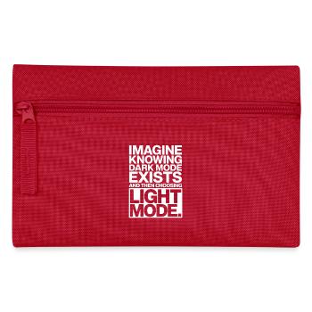 Le mode sombre existe Programmeur IT Nerd Coder Office - Trousse - rouge - Devant